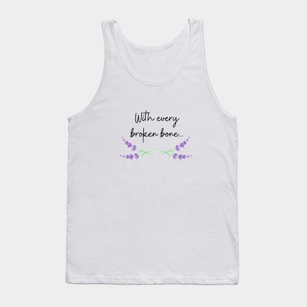 Broken Bone Tank Top by Said with wit